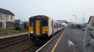 Tfw Class 150 Departing Pembrey And Burry Port - 150264 21222