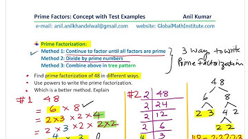 Prime Factorization LCM and GCF Examples