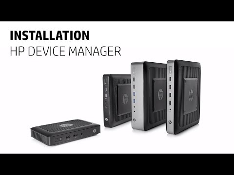 Installation HP Device Manager - Client léger