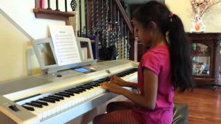 Akshita plays the theme from Swan Lake