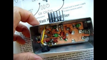 6W RF Amplifier Using 2SC1971 (85-110mhz)