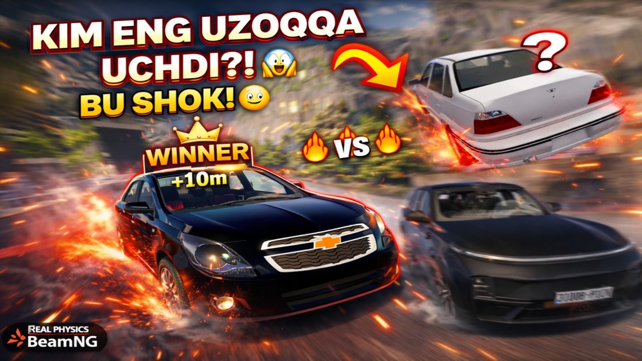 KIM ENG UZOQQA UCHDI? 🚀 BU SHOK! | BeamNG.drive