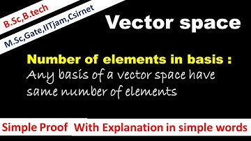 Lec 28 any basis have same number of elements #vector_space #dimension_of_vector_space_is_unique