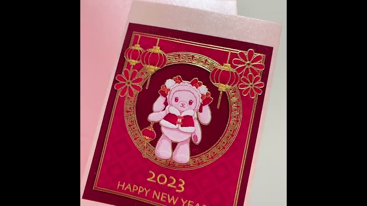 Happy New Year Usakumya Greeting Card