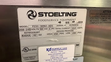 Mix test: Stoelting F231 3ph air soft serve ice cream machine 4136004J www.slicesconcession.com