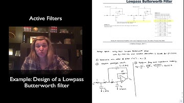 Example: Design of a lowpass Butterworth filter
