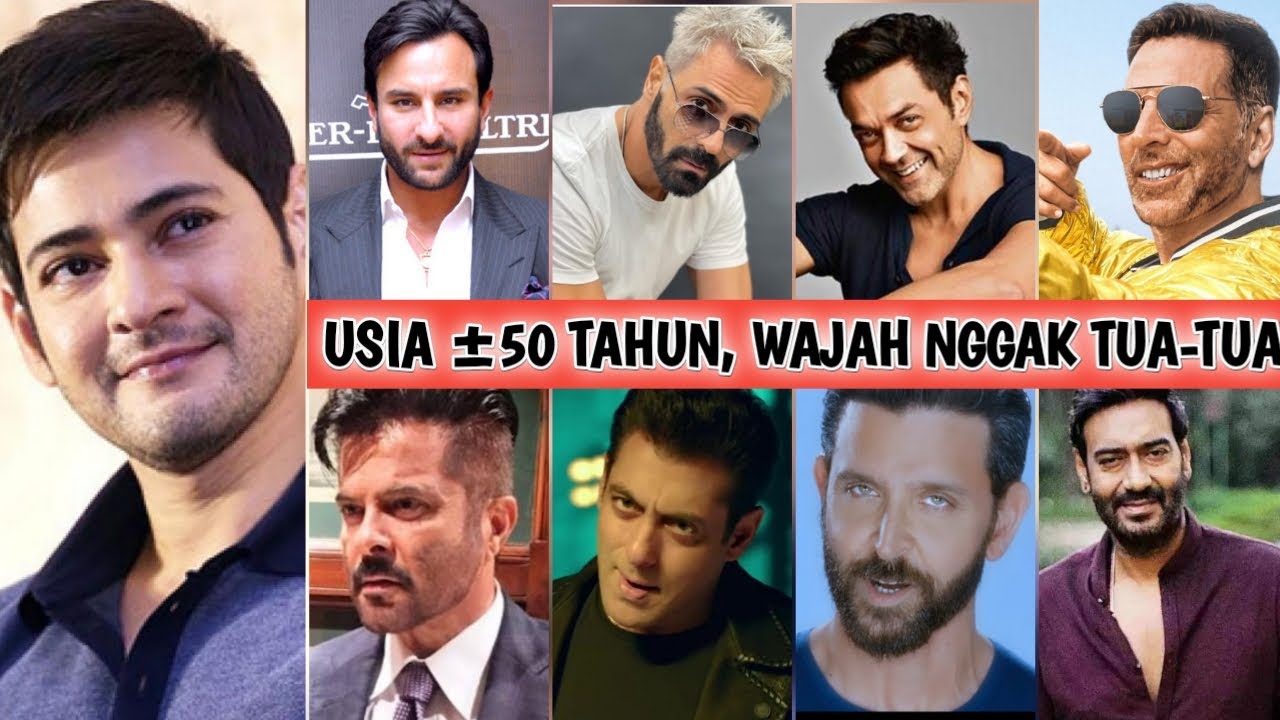 MAKIN GANTENG DAN FRESH, MESKI USIA SETENGAH ABAD (15  AKTOR INDIA AWET MUDA)