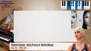 🎹 Swish Swish - Katy Perry ft. Nicki Minaj Piano Backing Track with chords and lyrics screenshot 5