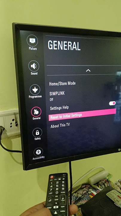 reset LG smart tv to initial setting #lg #tv #reset #shorts