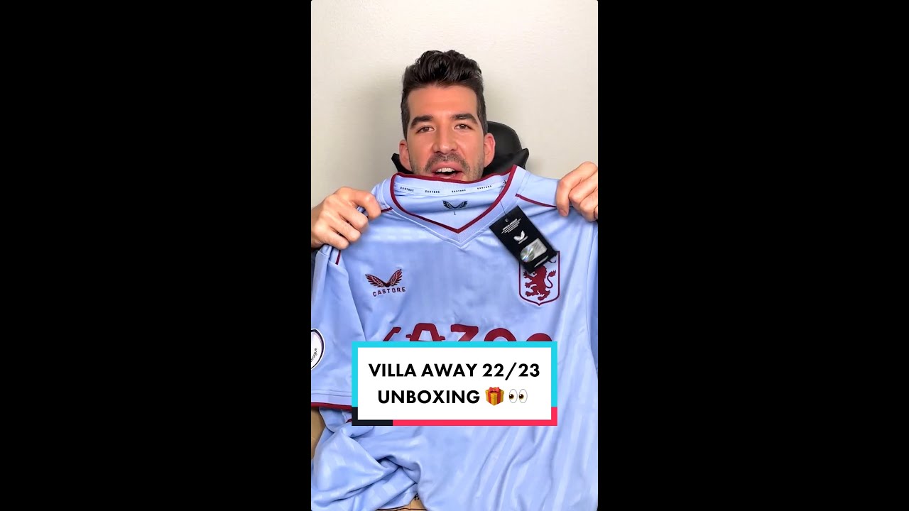 Unboxing My Aston Villa 2022/23 Away Kit - YouTube