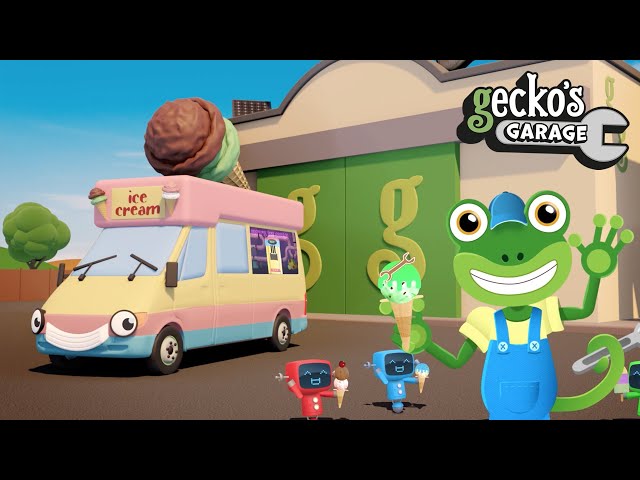 Ice Cream Van For Kids | Vicky The Ice Cream Truck | Gecko's Garage | Learn Colors For Toddlers class=