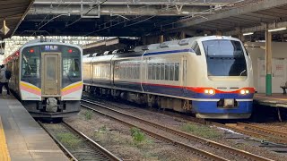 2026/1/17 E653系しらさぎ　長岡駅を発車