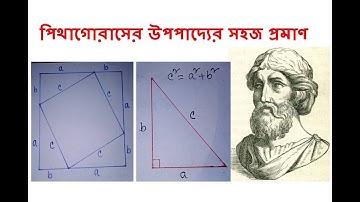 পিথাগোরাসের উপপাদ্যের সহজ প্রমাণ | Pythagoras theorem