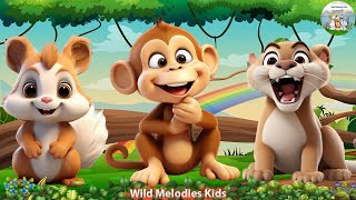 Cute Monkeys: Puma, Lion, Squirrel, Monkey - Animal sounds