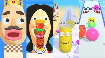 Sandwich Runner, Burger Run, Juice Run, Ball Run 2048 - Gameplay Walkthrough Android, IOS