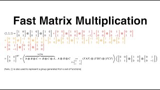 A Very Fast Overview of Fast Matrix Multiplication