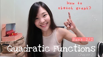 【ENG】ADD MATHS | Form 4 Chapter 2.3: Quadratic Functions (Part 2/2) How to sketch a graph? KSSM