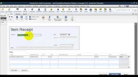 QuickBooks Enterprise - Enhanced Inventory Receiving on transactions