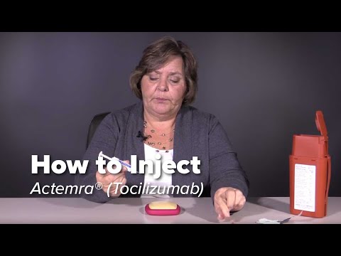 How To Inject Actemra (tocilizumab)