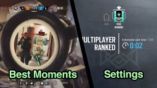 My Best Moments and Settings: Xbox Diamond - Ranked Highlights - Rainbow Six Siege Gameplay