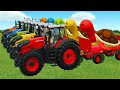 Load and transport giant turtles with fendt tractors and steyr loaders  farming simulator 22