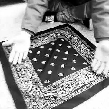 How to properly fold a bandanna