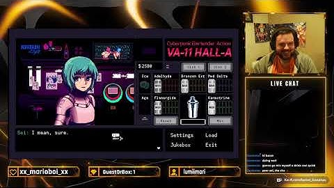 Va-11 hall-a cyberpunk bartender action đánh giá game