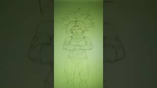 Kefla sketch #caulifla#kale#potara#fusion#goku#beerus#dbs#dbz#saiyan#ssjgod#ssj#cute#girl#buff