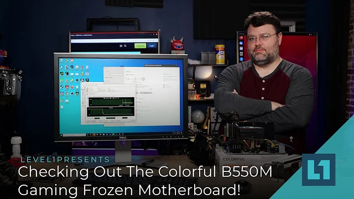 Ein Blick auf das farbenfroh B550m Gaming Frozen Motherboard!