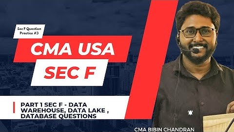 CMA USA Part 1 Sec F Question Practice 3
