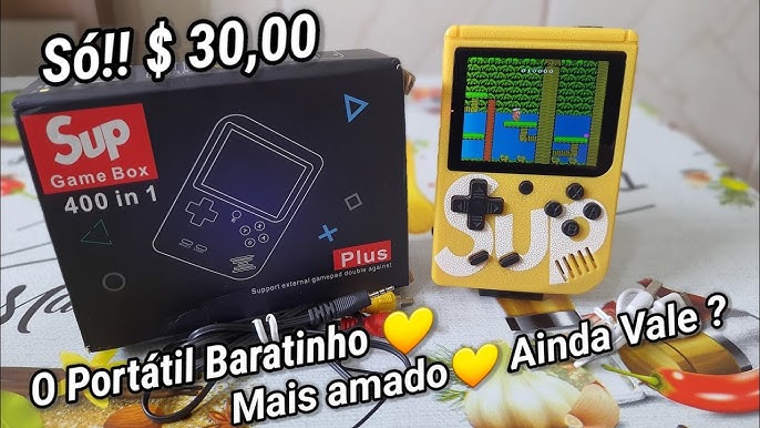 Mini Vídeo Game Boy Portátil Sup 400 Em 1 Jogos (AMARELO)