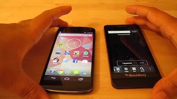 NFC demonstrated/explained using LG Nexus 4  and Blackberry Z10