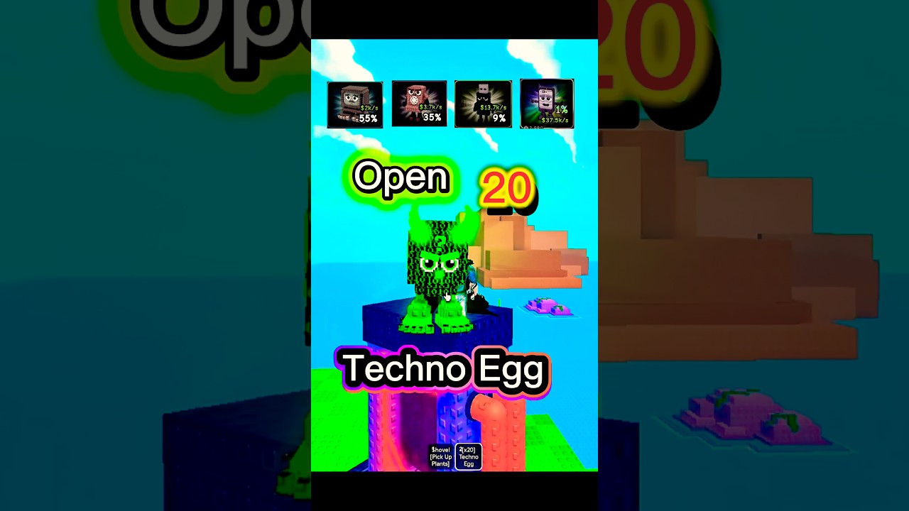 The LUCKIEST Techno Egg Opening Ever!! 🤯💀 Roblox PvB Update
