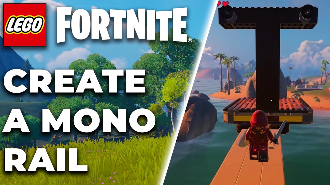 How To Make A Monorail In LEGO Fortnite (Fast Travel) YouTube