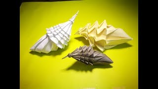 How to make an origami conch