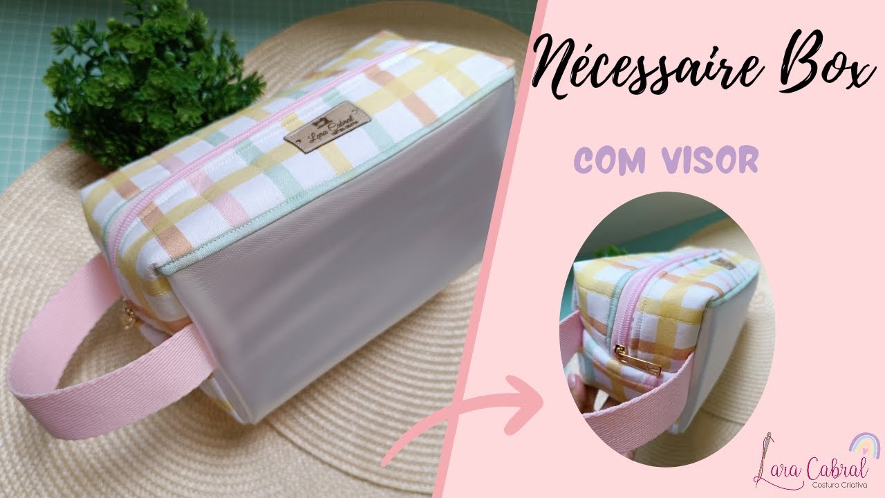 NÉCESSAIRE BOX COM VISOR | PASSO A PASSO