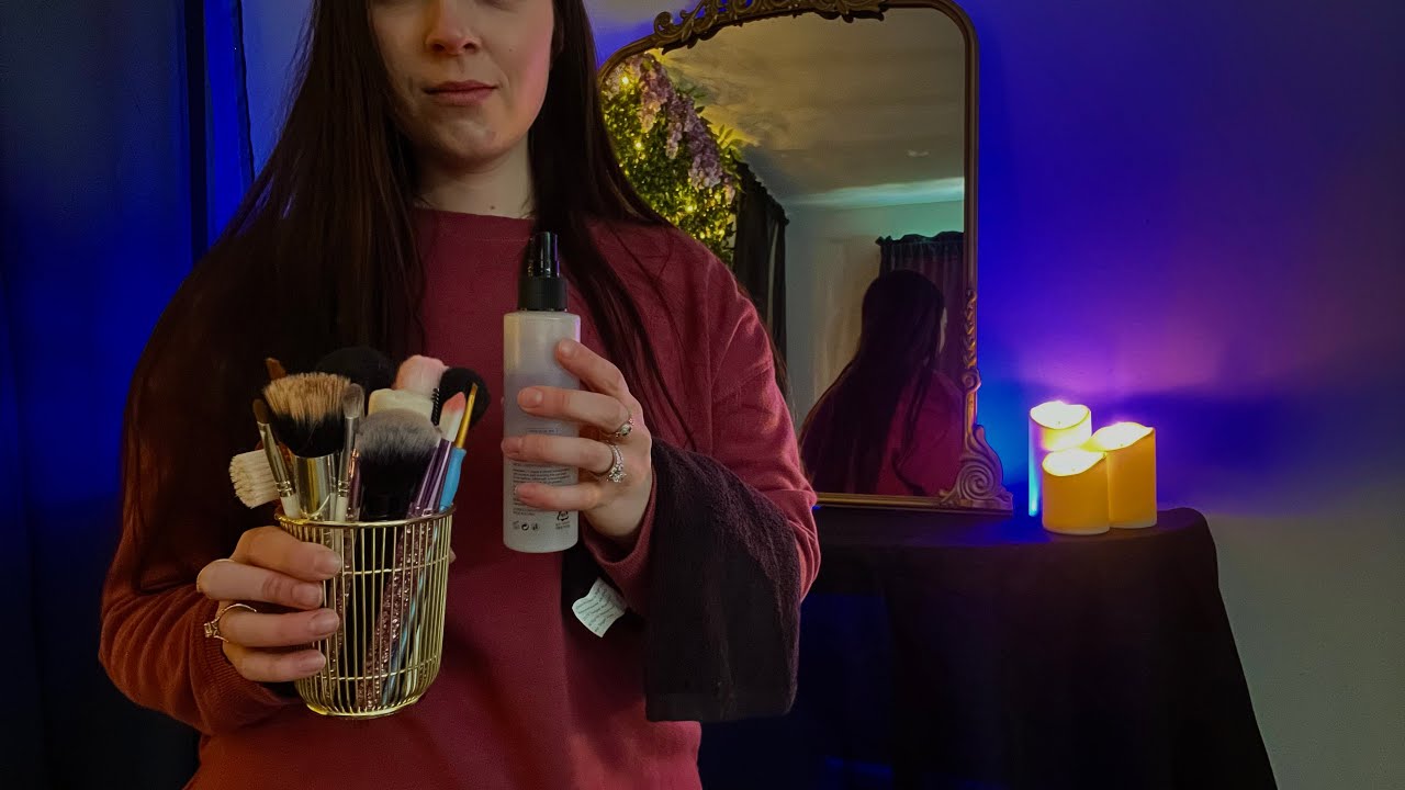 ASMR Spa Facial Treatment on Your First Class Flight (realistic sounds & white noise)