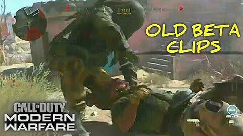 My First Execution Clips From the Beta a Year Ago! - Call Of Duty Modern Warfare execution