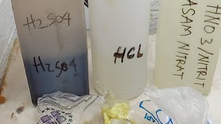 What are the chemicals and tools used to process gold, silver, and palladium?