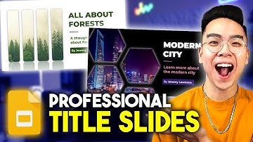 How to Create Stunning TITLE SLIDES in Google Slides! *Image Mask Tutorial*