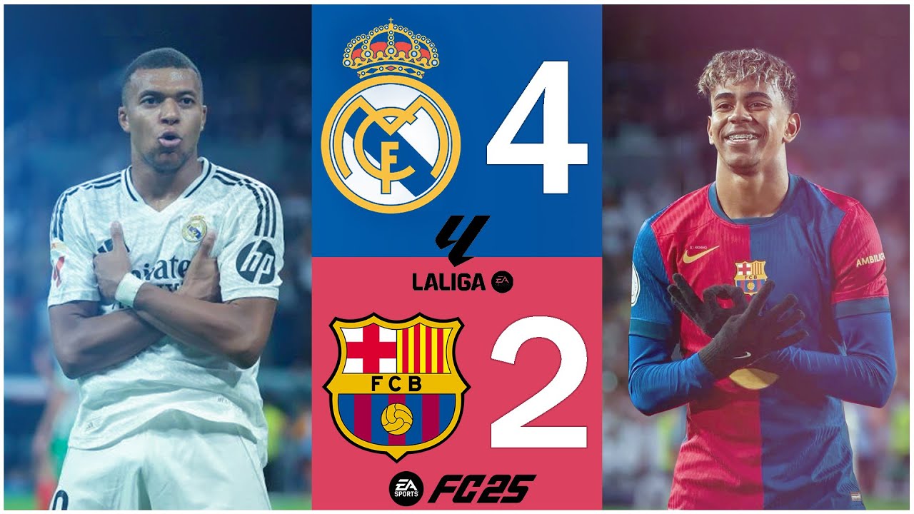 その他 #4 FC Barcelona-Real Madrid Real Madrid vs Barcelona (4-2) FULL MATCH | FC 25 | El Clásico I