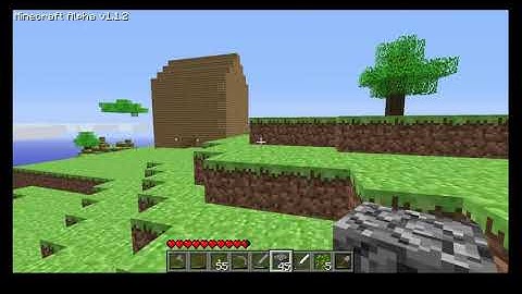 Minecraft Alpha 1.1.2 Gameplay Part 2. With sound and music!