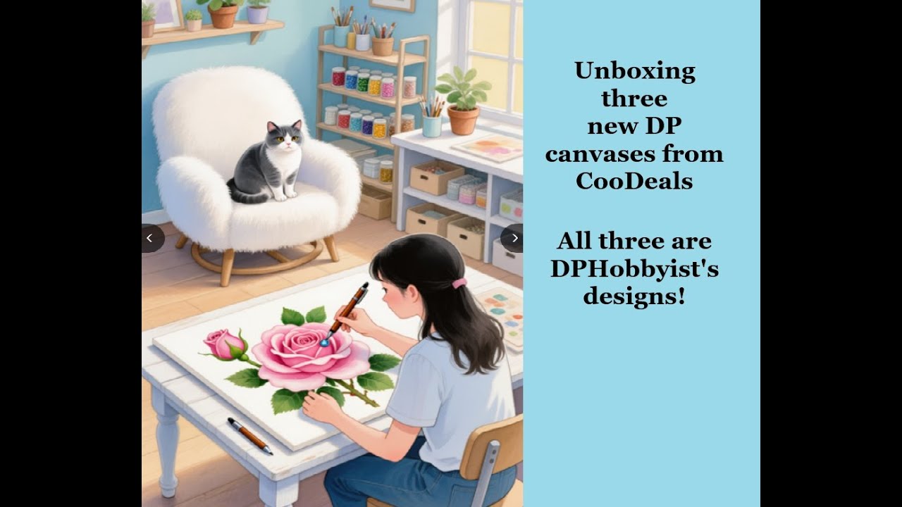 Присоединяйтесь ко мне, чтобы посмотреть распаковку 3 наборов для алмазной живописи от Coodeals. ...