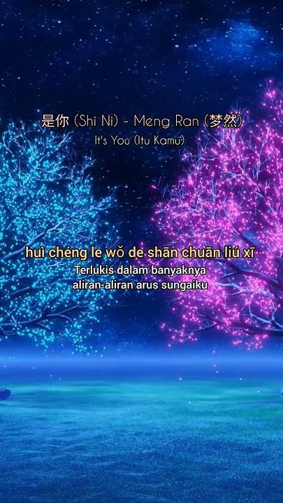 Shini (Itu Kamu) #是你 #梦然 #shini #mengran #lyricsvideo #lirikvideo #mandarinsong #shorts #short #fyp