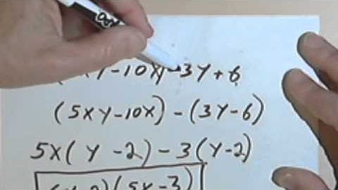 Factoring a Polynomial by Grouping, part 2 4-6b