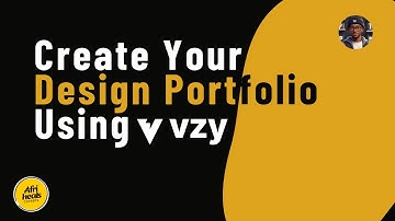 Create Your Design Portfolio Using Vzy