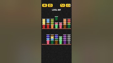 Cup Sort Puzzle Level 997  = Water Sort Puzzle Level 997 = Ball Sort Puzzle Level 997 All the same