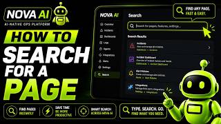 HOW TO Search for a Page in NOVA AI
