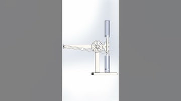Four bar quick return#mechanism #HowItWorks #Solidworks #STEM #CAD #SatisfyingVideo #Relaxing