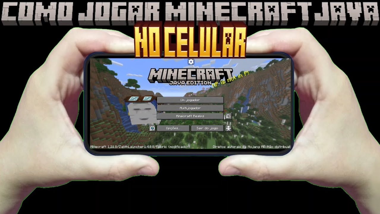 Como jogar Minecraft Java no celular -ZELITH LAUNCHER - YouTube